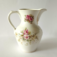 GYÖNYÖRŰ ANTIK NAGY PORCELÁN KANCSÓ VIRÁG MINTÁVAL