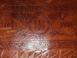 Antik CCCP A Kreml (Kremlin,-Кремль) 1654-1954 UKRÁN-OROSZ EGYEZMÉNY 330 ÉVES BŐRDÍSZMŰ TÁRCA REMEK