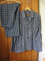 Férfi pamut llanel pizsama XL Tesco