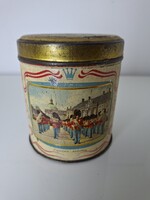 Vintage koppenhágai bádog doboz pléh doboz lemez doboz 10.5 cm