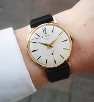 Corlon - Hilton Watch Co. 14 K arany öltönyóra - Tiktakwatch szervizkártyával, garanciával