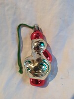 Régi üveg karácsonyfadísz csirke tyúk