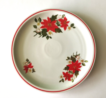 RETRO MIKULÁS VIRÁG MINTÁS ZSOLNAY NAGY KEREK SÜTIS KÍNÁLÓ TÁL