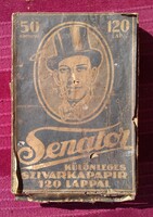 SENATOR CIGARETTAPAPÍR DOBOZA 1928.