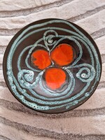 Különleges art deco nagy méretű kerámia falitál