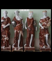 Márvány négy évszak szobor csoport, tavasz- nyár - ősz - tél