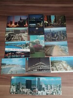 Egyben 12 db lap, Amerika, Virginia Beach,Florida BrachChicago,Washington,San Francisco,New York,