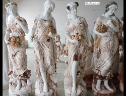 Márvány négy évszak szobor csoport, tavasz- nyár - ősz - tél