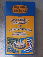 Retro társasjáték - Adj király katonát és A négy testőr - régi idők játékai