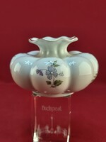 Zsolnay virág mintás paradicsom váza #2