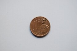 1 Euro cent , gyártási hiba , 2013 , Spanyolország , Espana , rézzel bevont acél