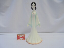 Aquincum art deco porcelán lány figura, nipp