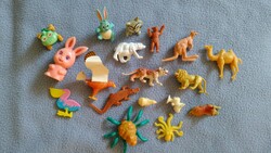 Vegyes kisméretű retro állatfigurák