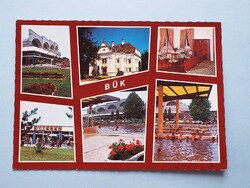 Képeslap (65) - Bük - Gyógyfürdő és a Kastély Szálló (Szapáry kastély) mozaik 1970-es évek