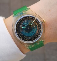 Swatch automata - Egyesült Nemzetek 1992-es Föld-csúcstalálkozó - Tiktakwatch szervizkártyával