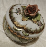 Herendi Rose Pattern Candy Box in Perfect Condition