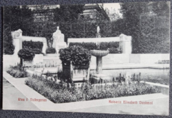 D208754 Erzsébet királyné (Sissy) szobra  - Bécs I. ker. Volksgarten  1908-10k  régi képeslap