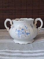 Zsolnay kék barackvirágos cukortartó