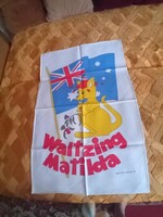 AUSZTRÁLIA "nem hivatalos nemzeti himnusza" VÁSZONFÉLE FALI DÍSZ, MÉRETE:47 X 74 CM
