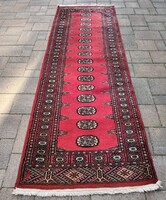 Pakisztán Bokhara futó szőnyeg kézi csomózású. Szép állapotban.Alkudható.
