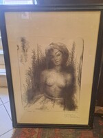 WEISS FRITZI (FRIGYES): FIATAL HÖLGY FÉLAKT KÉPE 1962