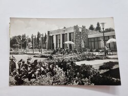 BALATONSZÉPLAK Nehézipari Minisztérium üdülője fekete-fehér régi postatiszta képeslap bélyeggel