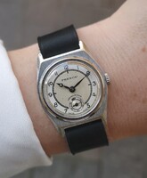 Frenca Antimagnetique mechanikus vintage karóra az 1940-es évekből - Tiktakwatch szervizkártyával
