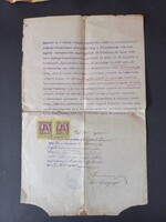 Dr. Miskolczy Pál királyi közjegyző Berettyóújfalu - pecsétjével ellátott hiteles másolat 1925-ből