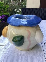 Fantasztikus mázolt Samottos kerámia , kaspó