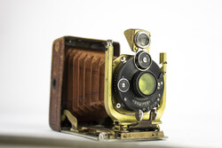 Ritkaság! Voigtlander Bergheil BABY Deluxe 6x4,5 cm-es lemezes fényképezőgép.1920-as évek