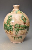 Hucul korsó  fogat és ló diszitéssel. Botosániból.