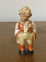 SZÉCSI JOLÁN ART DECO, FESTETT MATYÓ FIÚ, KERÁMIA SZOBOR 11 CM