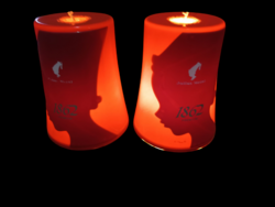 Design retro Julius Meinl design piros mennyezeti lámpa 2db. Alkudható.