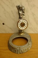 Régi női akt zsebóra tartó. Anyaga fém