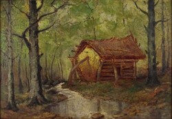 1W826 Horváth József jelzéssel: Erdei házikó