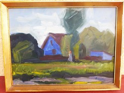 Prohászka József (1886-1964) Naplemente A Tanyán