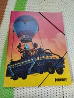 Mappa, iratgyűjtő,  A4 Fortnite Battle Bus, nem papír, akár több is van