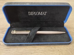 Ritka jelzett Diplomat Sterling ezüst toll dobozában