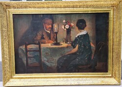 Komáromi-Kacz Endre -Lámpafénynél-