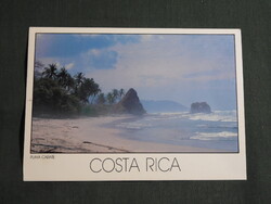 Képeslap,Közép Amerika,Costa Rica,Playa Carate beach,strand látkép,részlet,1988-