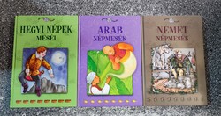 Népek meséi sorozat 3 köt. Arab, Német, Hegyi Népek.(8,15,16-os) Kossuth Kiadó