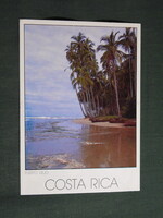 Képeslap,Közép Amerika,Costa Rica,Limón,Puerto Viejo,strand látkép,részlet,1988-