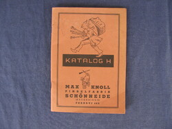 MAX KNOL ecset katalógus 1935....
