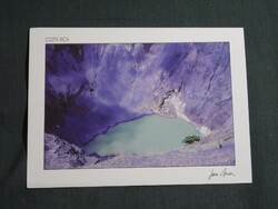 Képeslap,Közép Amerika,Costa Rica,Cartago,Irazú-vulkán látkép,részlet,1988-