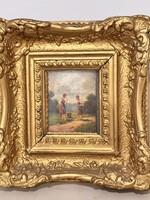 Perlmutter Imre festmény gyönyőrű keretben