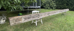 Hollóházi antique master beam, ornate carved inscription and year - 1869, extremely rare special item, beam