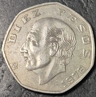 Mexikó 10 peso, 1978.