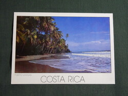 Képeslap,Közép Amerika,Costa Rica,Puerto Vargas beach,strand látkép,részlet,1988-