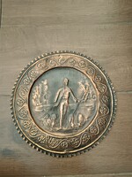 Réz fali tányér eladó