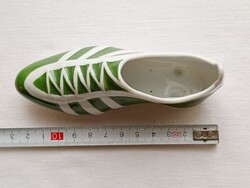 Porcelán foci cipő Fradi Hollóházi régi stopli fudbal cipő